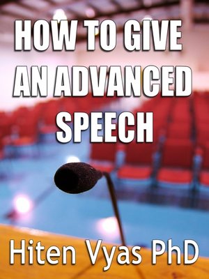 cover image of How to Give an Advanced Speech